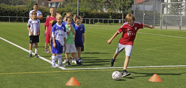 Knnen, Ballgefhl und Schnelligkeit waren beim SV Schopfheim gefragt.   | Foto: Monika Weber