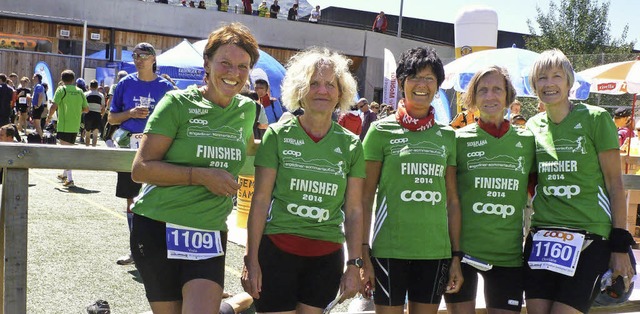 Erfolgreich am Engadiner Sommerlauf da..., Irmi Klemm und Christiane Hrtling.   | Foto: ZVG