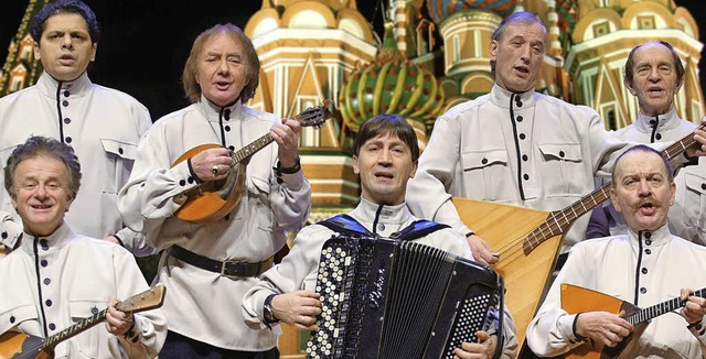 Das Ensemble der Wolga-Kosaken gibt mi...nblicke in die russische Musikkultur.   | Foto: Promo