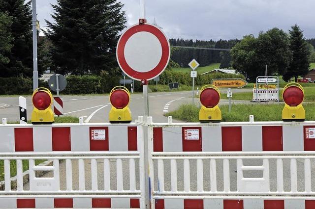 Kreisstrae Richtung Buggenried zwei Tage lang komplett gesperrt