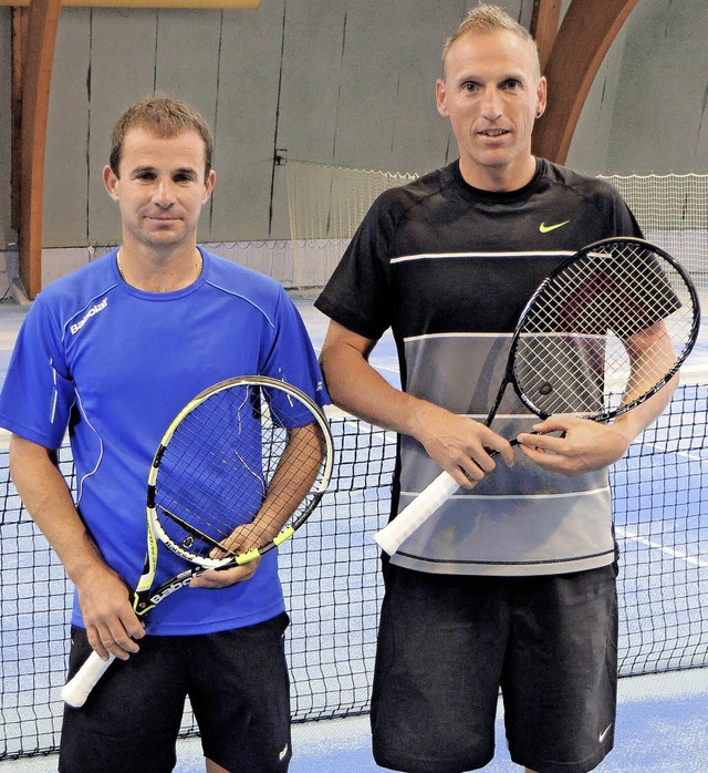 Dorin Petrovan vom TC Ettenheim (links...le gegen Martin Leise (TC Wagshurst).   | Foto:  Ralph Furtwngler
