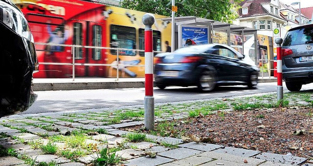 Als schwierig bezeichnen Geschftsleut...der Stadtbahnlinie in Richtung Norden.  | Foto: Thomas Kunz