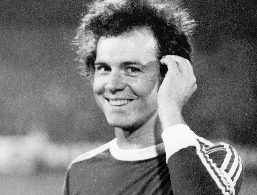 Bis heute kennt man das Gesicht: Franz Beckenbauer trug die Kapitnsbinde bei 50 Spielen.