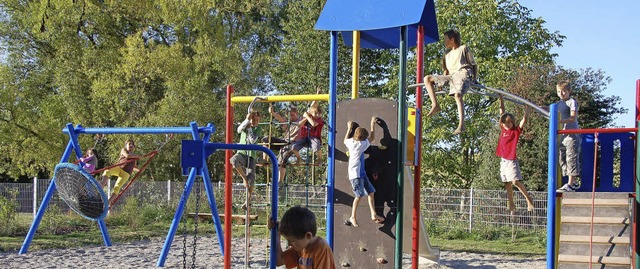 Ein Groprojekt der Brunnenfestler war der  Spielplatz.   | Foto: Umiger