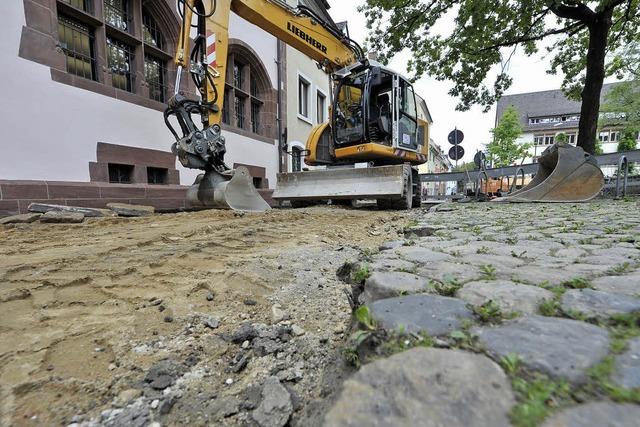 Turmstrae wird gepflastert