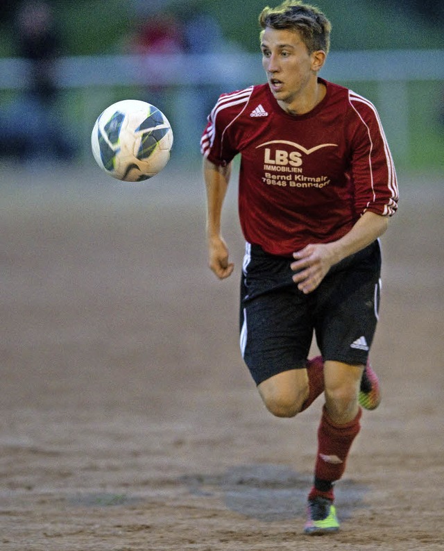 Christian Feger und seine Bonndorfer M... Heimspiel gegen Neustadt II mit 0:1.   | Foto: Wolfgang Scheu