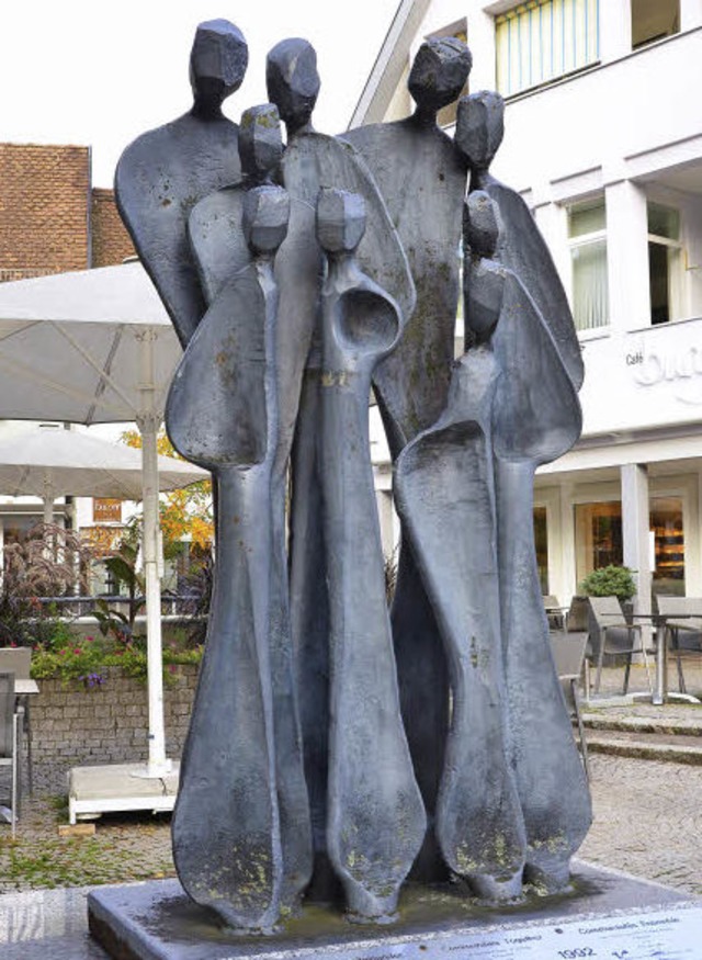 Die Skulptur Communities together   | Foto: C. Kramberg