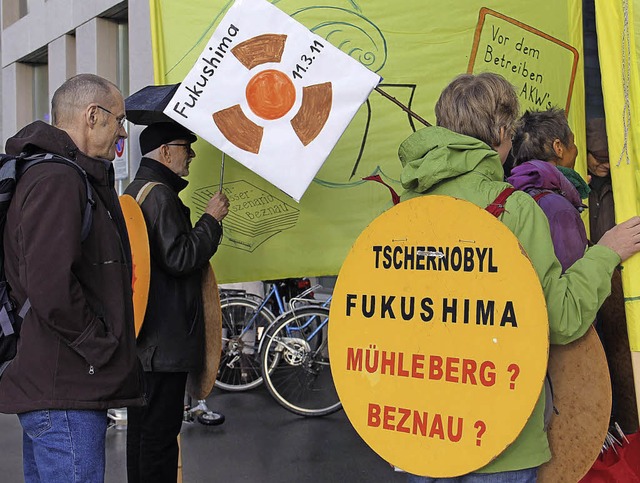 Das Bild stammt aus dem az-Archiv von ...inden jeweils vor dem Ensi-Sitz statt.  | Foto: Claudia Meier