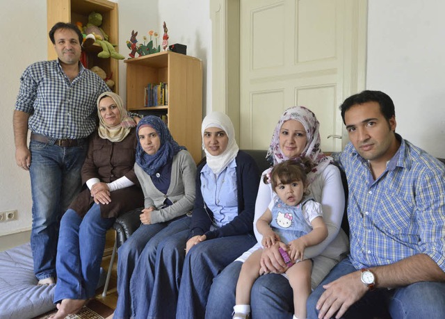 Die Diabs &#8211; eine Familie aus Syrien.  | Foto: Michael Bamberger