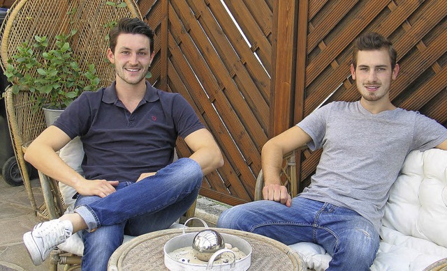 Manuel Binninger (links) und  Jonas Nussbaumer wollen Unternehmer inspirieren.  | Foto: Helmut hassler