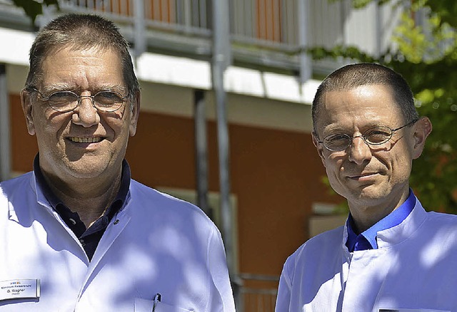 Experten fr Suchttherapie: Oberarzt G...er (links) und Chefarzt Steffen Sassie  | Foto: Felix Held