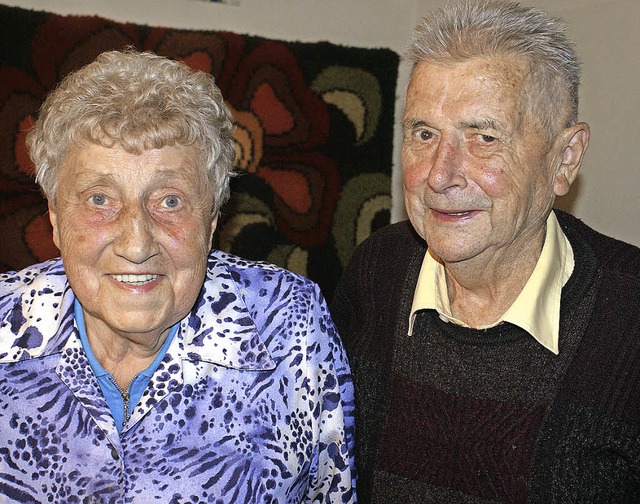 Seit 60 Jahren verheiratet: Dorothea und Erwin Boll  | Foto: Werner Probst