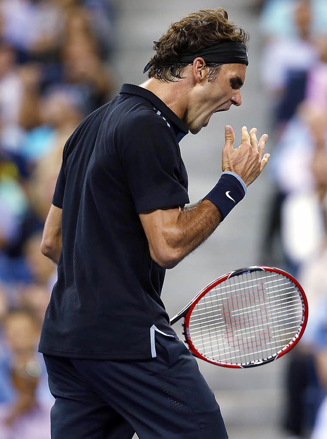 Jetzt will er mehr: Roger Federer   | Foto: AFP