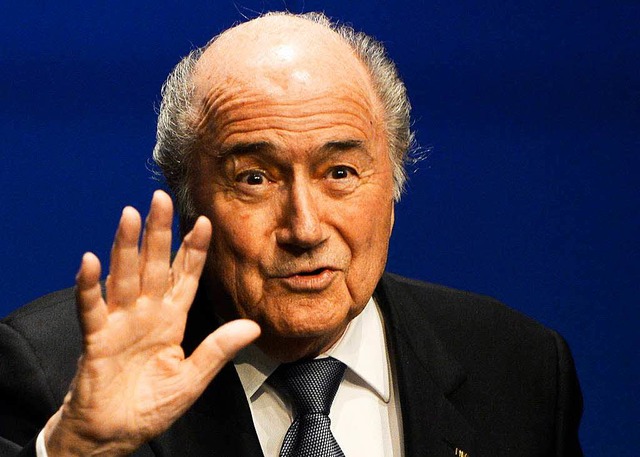 Boykott? Aber nein, sagt Joseph Blatter.  | Foto: dpa