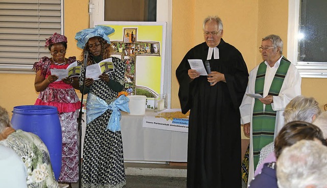 &#8222;Thank you, my Lord&#8220;, sang...: Helfried Heidler und Hermann Kohler.  | Foto: hans-Jrgen Hege