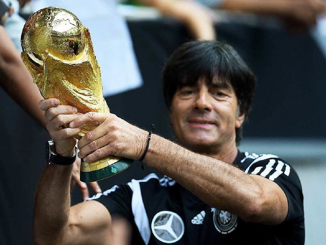 Weltmeister-Empfang in Freiburg fr Joachim Lw am Dienstag.  | Foto: AFP
