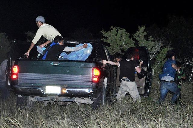 Patrouillenfahrt an der texanisch-mexikanischen Grenze