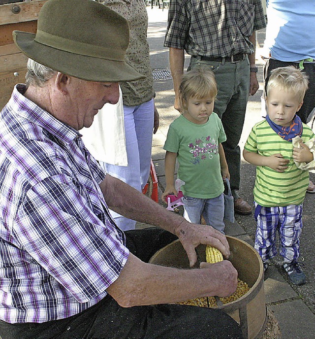 Das Eichstetter Gemsefest bot Besuchern auch Attraktionen zum Schauen.   | Foto: Christa Rinklin