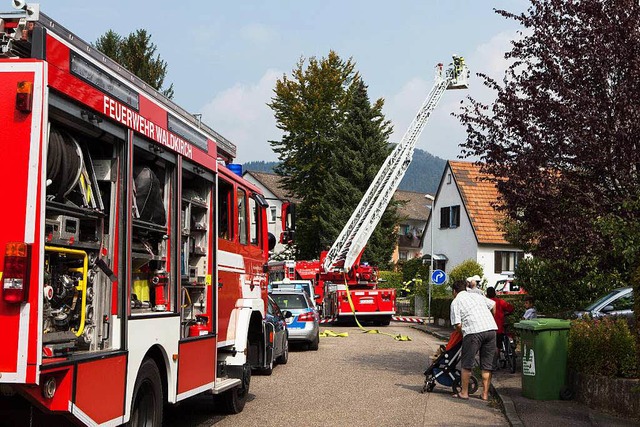 Der Brand in der Kche im Asternweg in Waldkirch konnte schnell gelscht werden.  | Foto: Photographer: Gabriele Zahn