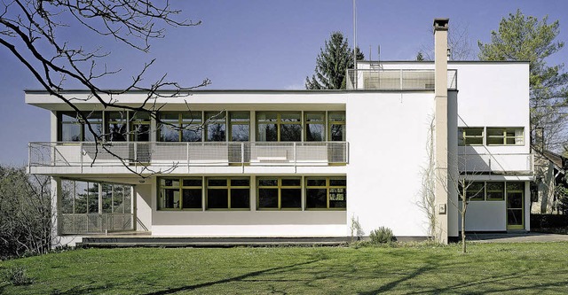 Das Haus Colnaghi an der Wenkenstrae ...Schweiz in Stahlskelett-Konstruktion.   | Foto: Ruedi Walti