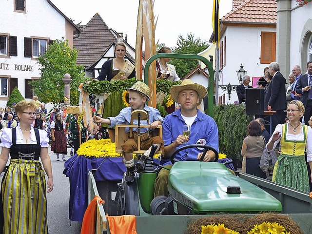 Traditionell wie das Auggener Winzerfest ist auch der Umzug.   | Foto: Umiger