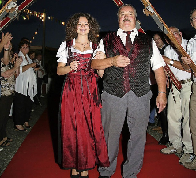 Beim Weinfest im vergangenen Jahr in K...amstag wird ihre Nachfolgerin gekrt.   | Foto: Sandra Decoux-Kone