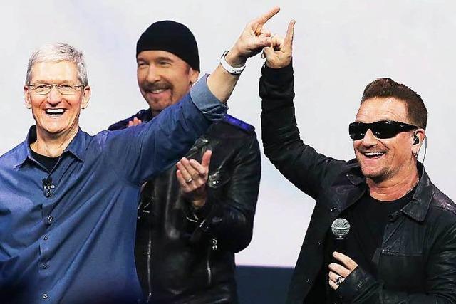 Rockband U2 verffentlicht Gratis-Album bei iTunes