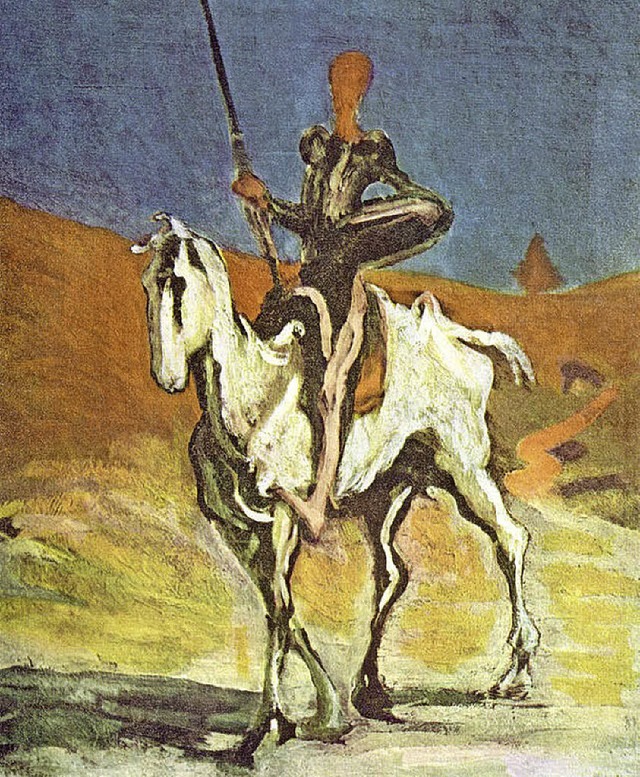 Der Name ist der Titel: &#8222;Don Quijote&#8220;, diesmal von Daumier  | Foto: pr0