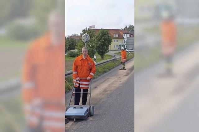 lspur auf der A 5-Brcke