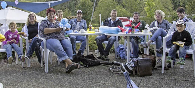 Beste Laune herrschte beim Brgerpicknick.  | Foto: Martin Hannig