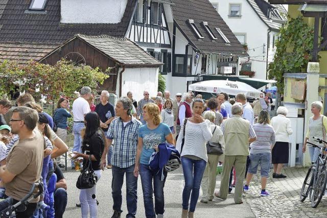 Beim Dorffest gab’s nicht nur Wein