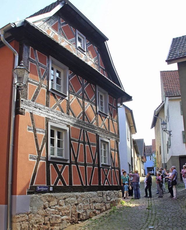 Warme Rottne an einem Fachwerkhaus in der Berggasse  | Foto: E. Sieberts