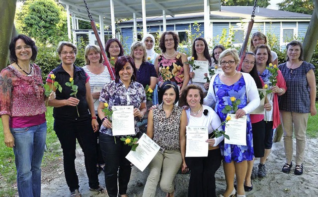 Beate Biederbick vom  Denzlingen Verei...reich bestandenen Zusatzqualifikation.  | Foto: Verein