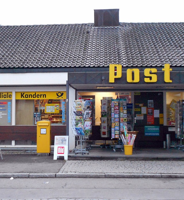Die Tage der Post an der Bahnhofstrae sind gezhlt.   | Foto: LANGELOTT