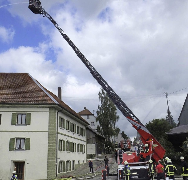 Das mchtige Wohn- und konomiegebude...Grafenhausen bei der Raumschaftsbung.  | Foto: Bruno Morath