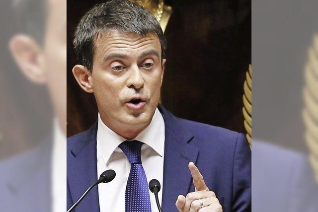 Valls bersteht Vertrauensfrage