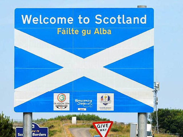 Endet die EU knftig an der englisch-schottischen Grenze?   | Foto: dpa