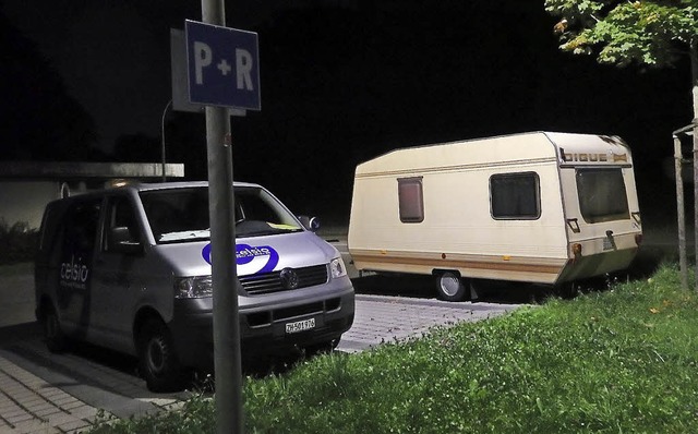 Caravan am Zoll: Die Gemeinde Inzlinge...der Stadt Lrrach unterbinden lassen.   | Foto: Johanna Hgg