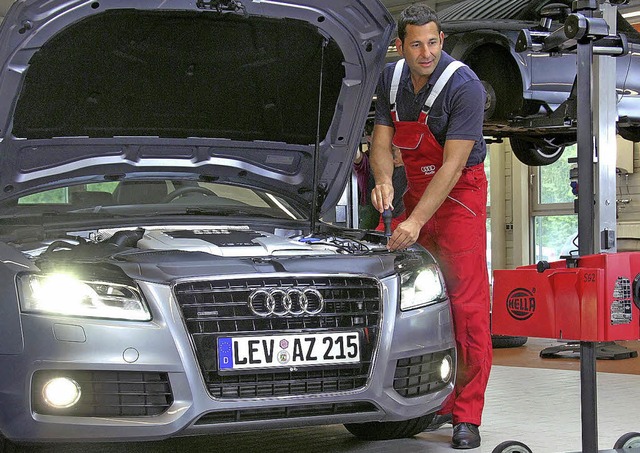 Werksttten prfen die Lichter kostenlos.   | Foto: audi/GP