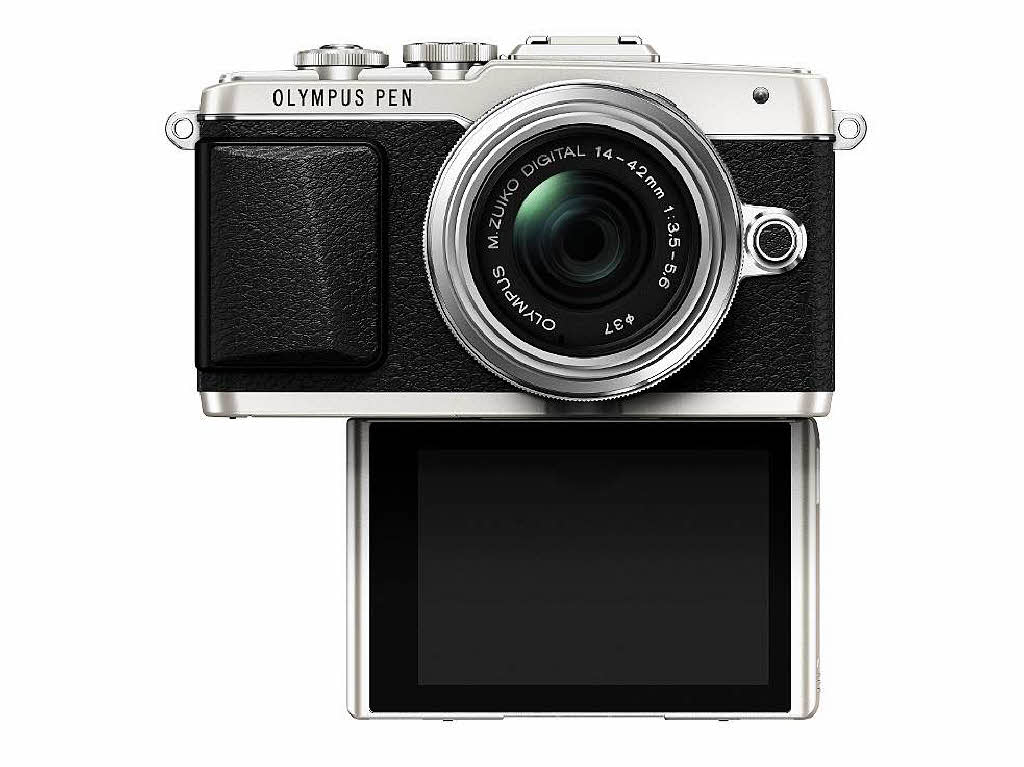 Auch Olympus denkt bei der neuen Systemkamera PEN E-PL7 (Gehuse fr 399 Euro) an die Selfie-Jnger.