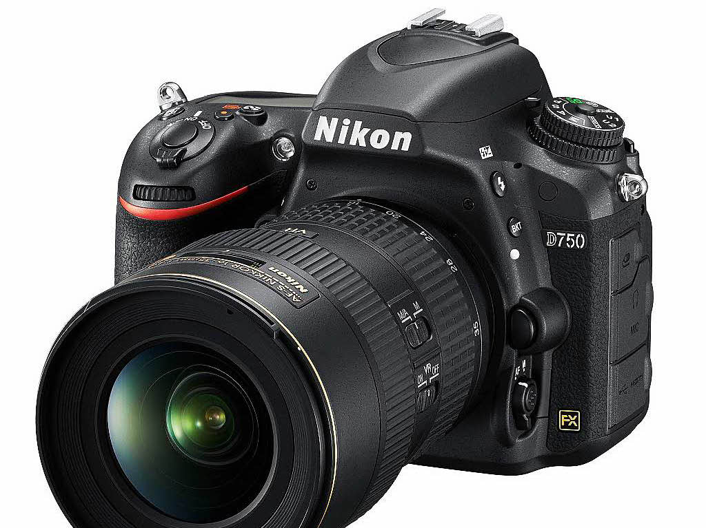 Vollformat-Sensor und ein Klapp-Display bietet die neue Spiegelreflexkamera D750 von Nikon (Gehuse fr 2149 Euro)
