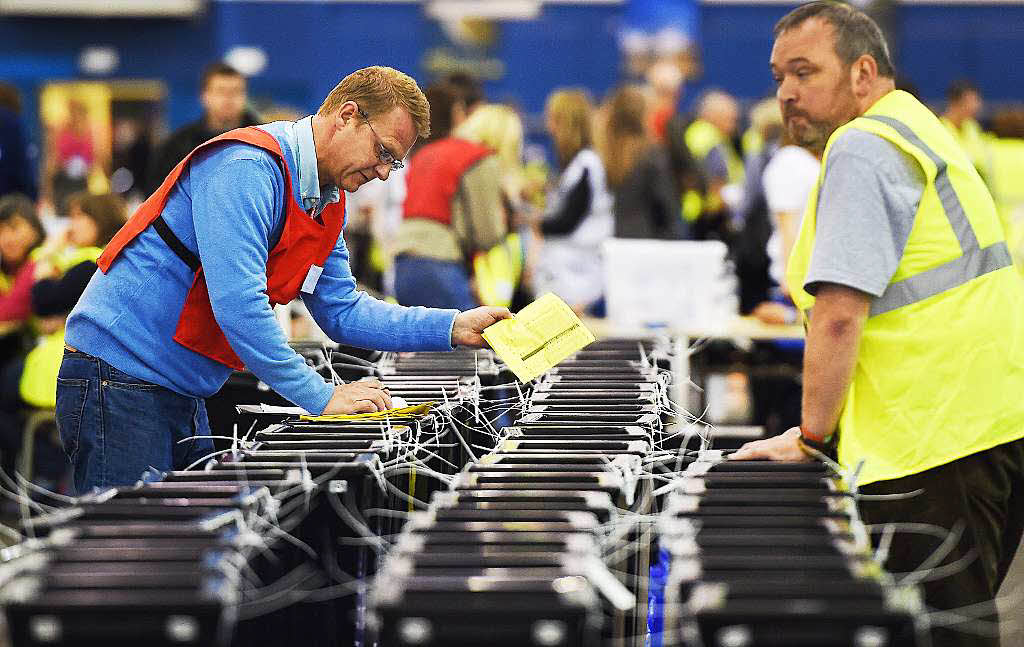 4,3 Millionen Schotten hatten sich zur Wahl angemeldet.