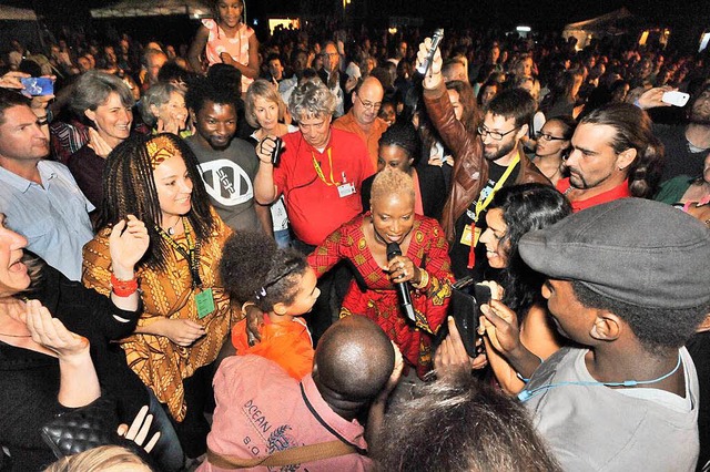 Beim African Festival ist ordentlich w... offizielle Beschwerden gibt es nicht.  | Foto: Markus Zimmermann