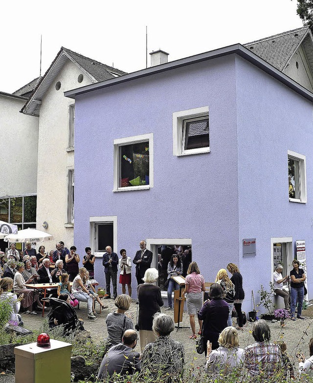 Groe Fenster, helle Rume und viel Pl...t die Kindertagessttte untergebracht.  | Foto: Thomas Kunz