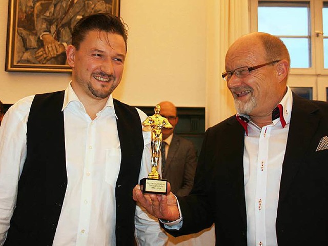 Weil filmreife Szenen auf dem Bau pass...um Abschied einen &#8222;Oscar&#8220;.  | Foto: Marlies Jung-Knoblich