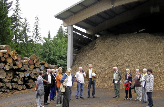 Vom Holz zu Hackschnitzeln: Ein Gruppe...g von Heizanlagen mit Hackschnitzeln.   | Foto: Ulrike Spiegelhalter