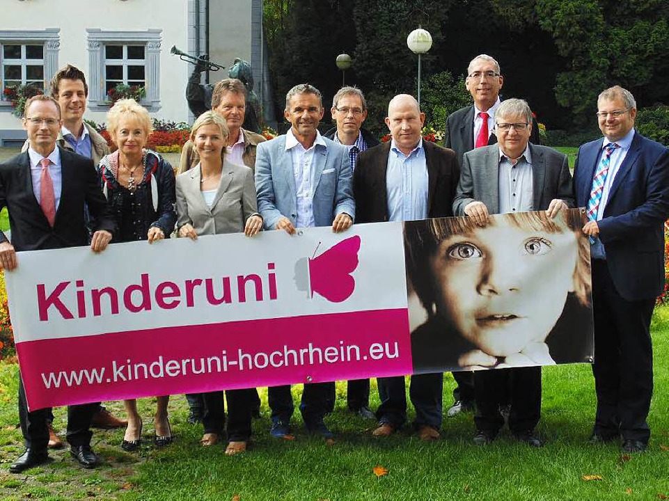 Die Organisatoren und Sponsoren der Kinderuni Hochrhein  | Foto: Michael Gottstein