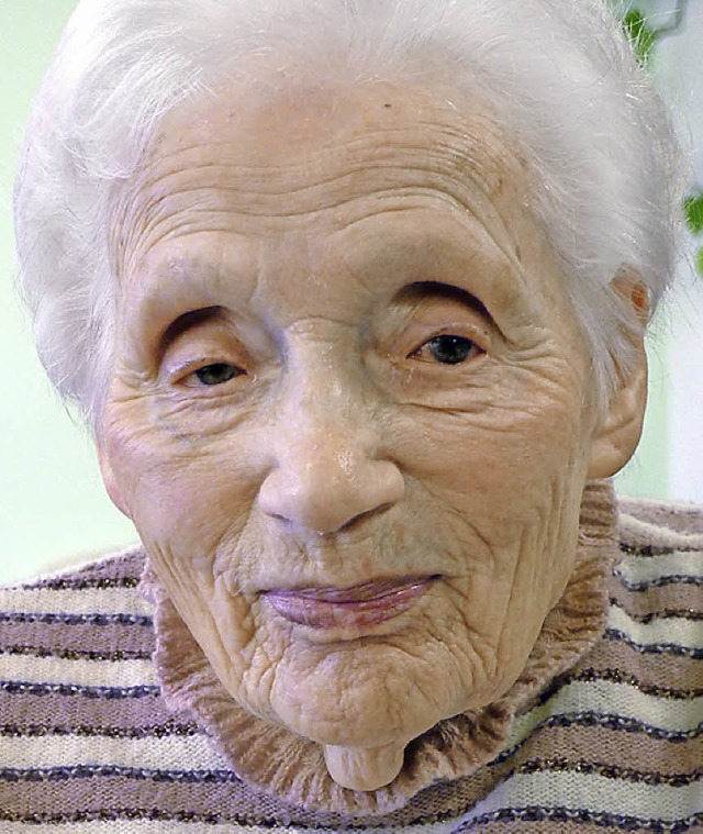 Maria Maier ist 100 Jahre alt.  | Foto: Eva Korinth