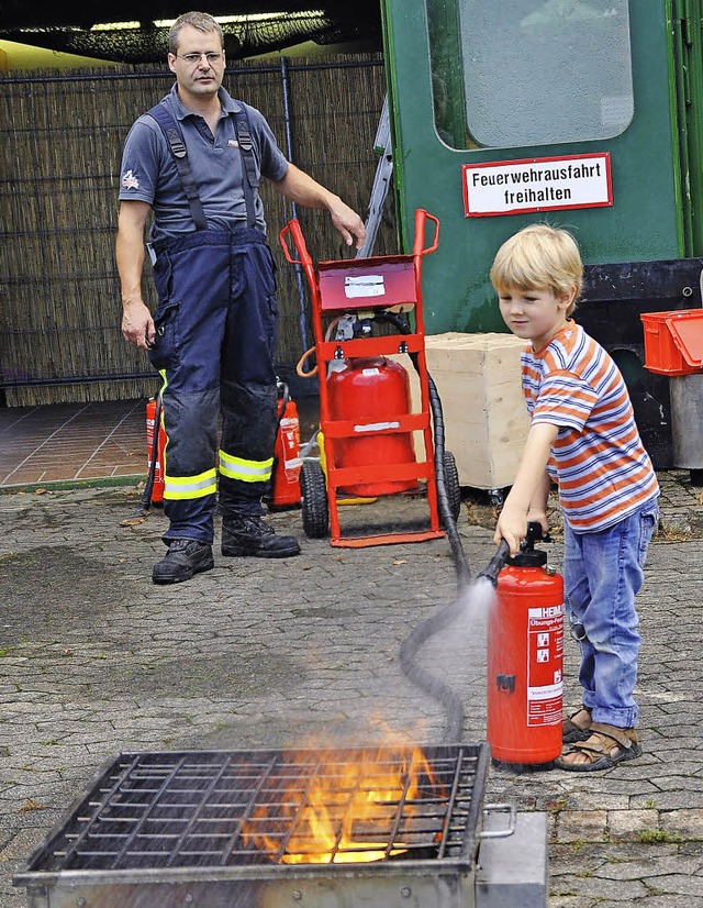 Nachwuchsfrderung durfte beim Hock der Auer Wehr nicht fehlen.   | Foto: julius Steckmeister