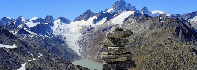 Eindrucksvolle Bergwelt: Das Grimselge... Maulburg bei seinem Wanderwochenende.  | Foto: Privat